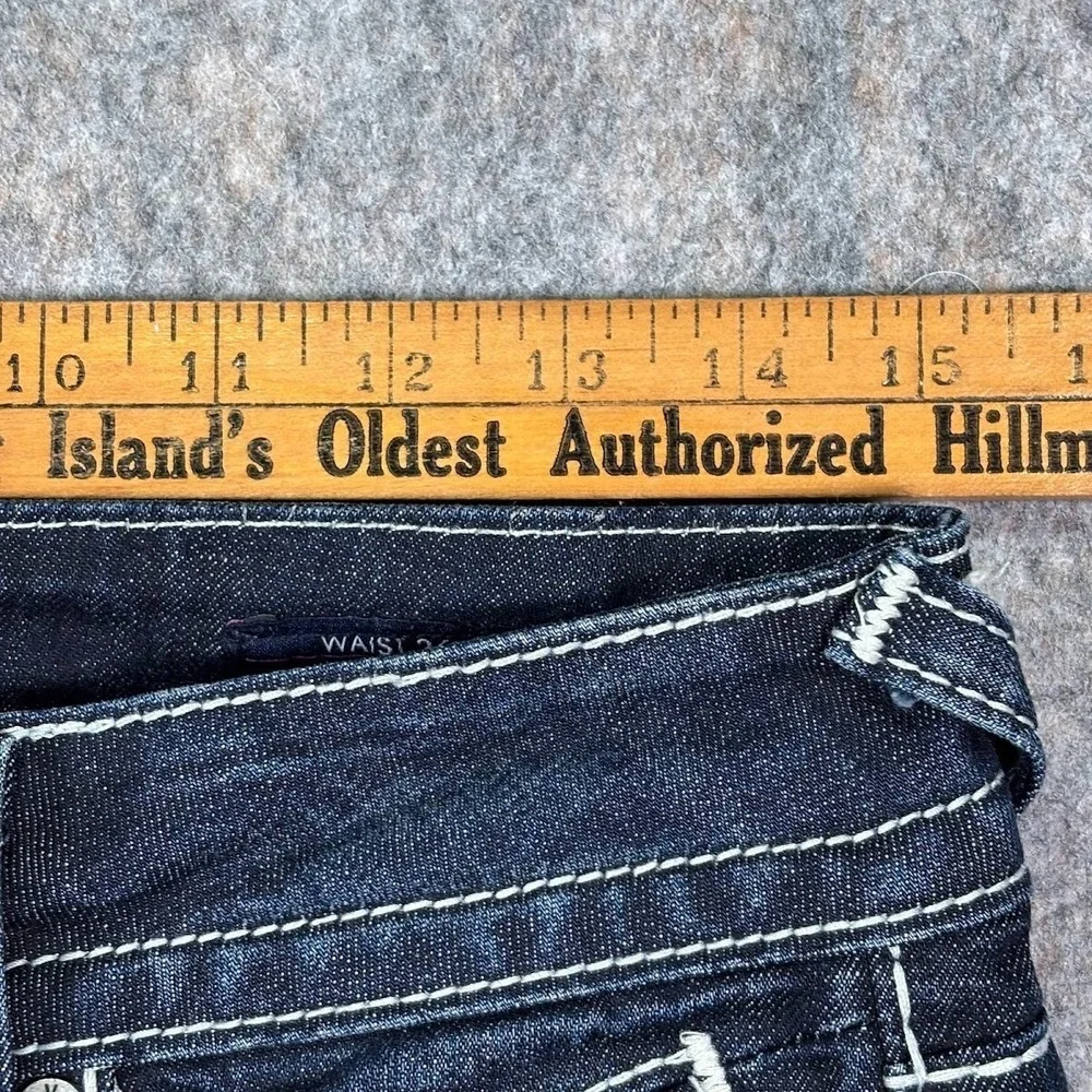 Vigoss‎ Denim Shorts Women's 26 x5 The Dublin Bermuda Embroidered Jorts Jean